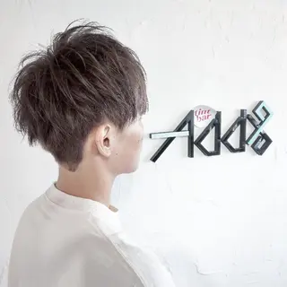 ショート パーマ カラー メンズ Add9 柳田健登のヘアスタイル