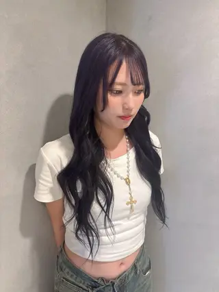 ロング カラー 久保田 涼のヘアスタイル