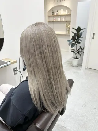 セミロング カラー ✨【公式】 juhl.横浜✨のヘアスタイル
