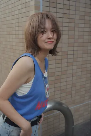 ショート カラー Basis 田口豪司のヘアスタイル