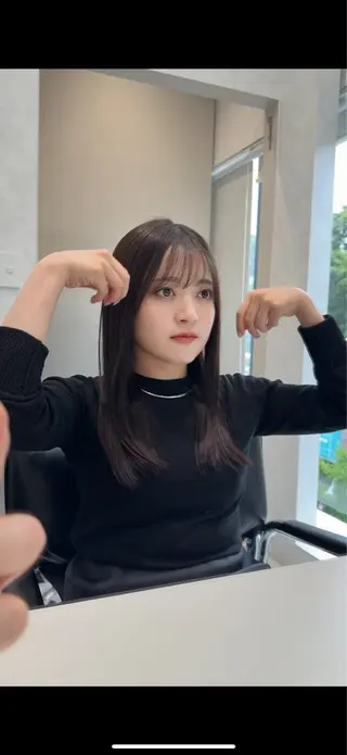 セミロング ゴートゥデイシェアサロン原宿vita所属・縮毛矯正クロスパーマ 益子達也のヘアスタイル