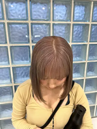 ショート カラー 愛結 暖色カラー🎀🩰のヘアスタイル