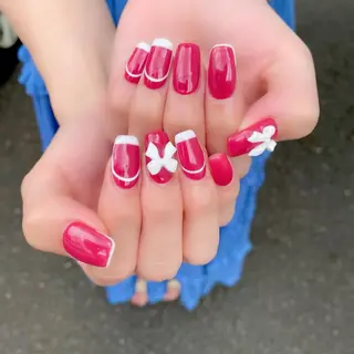 ロング カラー パーマ ヘアアレンジ メンズ キッズ ネイル マツエク・マツパ アイブロウ Salon Kのネイルデザイン