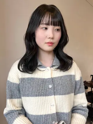 ミディアム カラー あ あのヘアスタイル