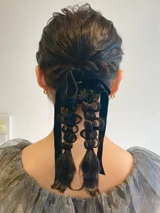 セミロング ヘアアレンジ GOTODAY SHAiRE SALON所属・札幌 ヘアアレンジ 🍎 タナカセリナのヘアスタイル