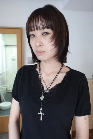 ショート カラー sakura🌸 レイヤー/韓国ヘアのヘアスタイル