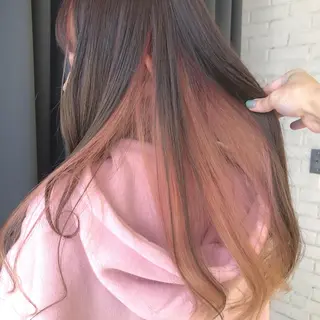 ロング カラー ORIKA 美容室のヘアスタイル