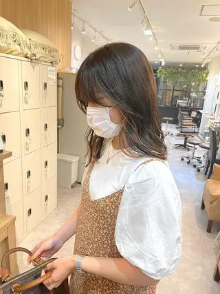 ミディアム salowin梅田茶屋町north所属・くがれいじ 梅田/ショート/ボブのヘアスタイル