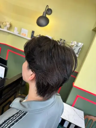 ショート カラー メンズ cureK所属・米倉 麻衣のヘアスタイル