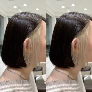 ショート カラー 盛れる韓国ヘア♡ 🌻鈴木花🌈のヘアスタイル