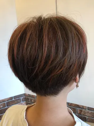 ショート カラー 🟦西荻窪メンズ特化 美容師🟦Yu-Jiのヘアスタイル