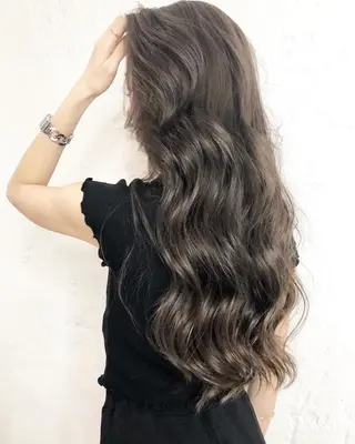 ロング カラー 韓国風×透明感カラー 髪質改善オタベシンヤのヘアスタイル