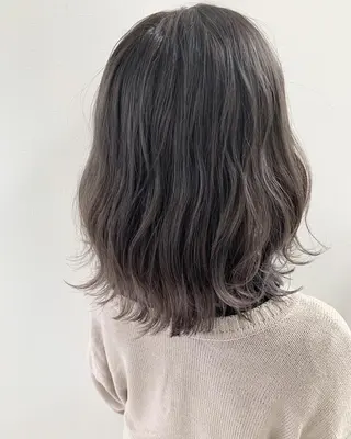 セミロング カラー Lee 甲子園のヘアスタイル