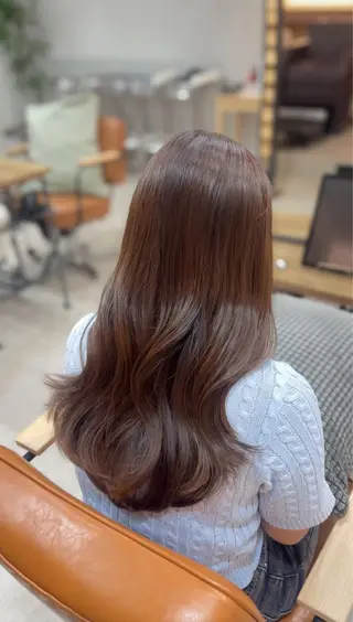 ロング カラー honoka/レイヤ ー/艶感カラー/韓国のヘアスタイル