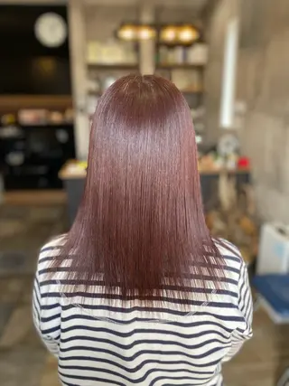 セミロング カラー haku hair salon所属・わたぬき りるのヘアスタイル