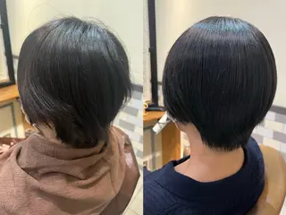 ショート カラー イケハラ ナナミのヘアスタイル