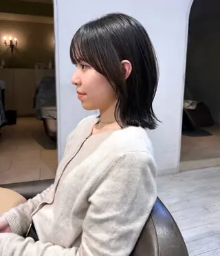 ミディアム 韓国ヘア 🎀華澄のヘアスタイル