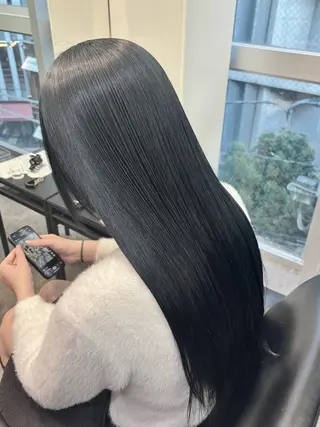 ロング カラー ブリーチなし ダブルカラー/ゆなのヘアスタイル