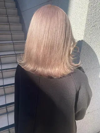 セミロング カラー 💗💗韓国レイヤー yu-ki💗💗のヘアスタイル