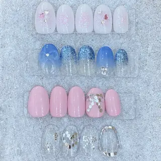 ネイル 艶/マグネット/網紅 /韓国/岩下りほのネイルデザイン