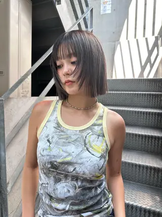 ショート ボブ/顔周りレイヤー 似合わせcut🪽のヘアスタイル