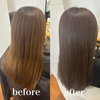 ロング カラー 齋藤 奈美希のヘアスタイル