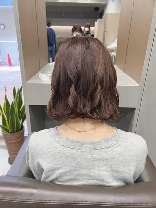 ショート パーマ ボブパーマコテ巻き風 パーマNo1深江秀平のヘアスタイル