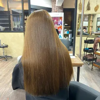 ロング 透け感×顔まわり デザイン✂︎吉田のヘアスタイル