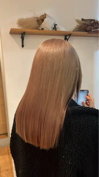 セミロング カラー 🐻艶髪ヘア/韓国風 /隈河🐻のヘアスタイル