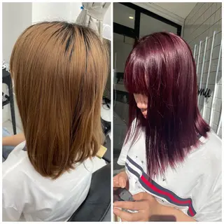 ミディアム カラー メンズ 暖色/艶髪/ 透明感カラー/なおとのヘアスタイル