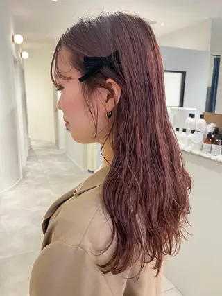 ロング カラー ヘアアレンジ 似合わせ/レイヤー/ ボブ/西島 絢香のヘアスタイル