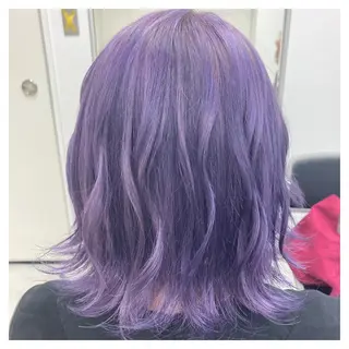 ミディアム カラー しばた ゆらのヘアスタイル