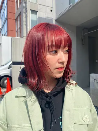 ミディアム カラー タカノ ノゾミのヘアスタイル