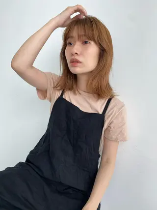 セミロング ୨୧柔らかいカラー nozomi ୨୧のヘアスタイル