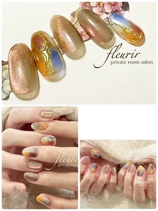 ネイル フルリール 【プライベートサロンのネイルデザイン