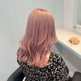 ロング カラー 暖色🩷透明感カラー ♡Maika♡のヘアスタイル
