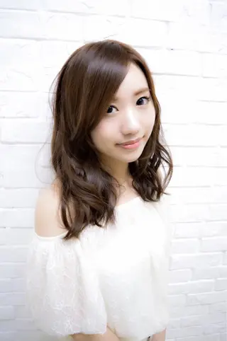 ミディアム セミロング ロング カラー エクステリピート率 No.1 菊池　悠介のヘアスタイル