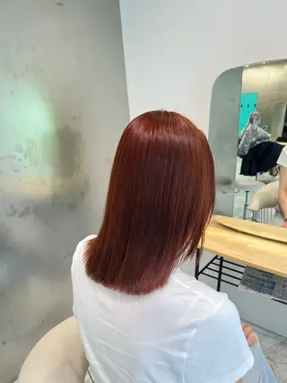 ミディアム カラー waka❤️✨ レイヤーボブ/ネイルのヘアスタイル