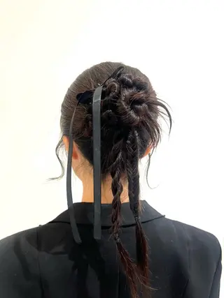 セミロング ヘアアレンジ 🎀透明感カラー・ きらら🎀のヘアスタイル