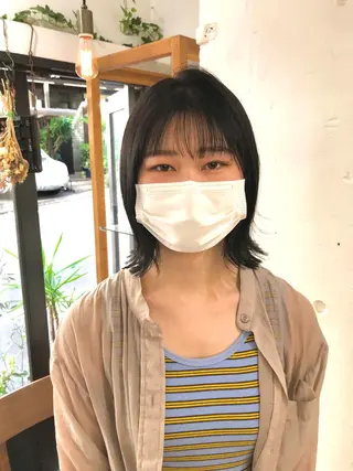 ミディアム カラー 木村陸弥 似合わせ 透明感カラー🌿のヘアスタイル