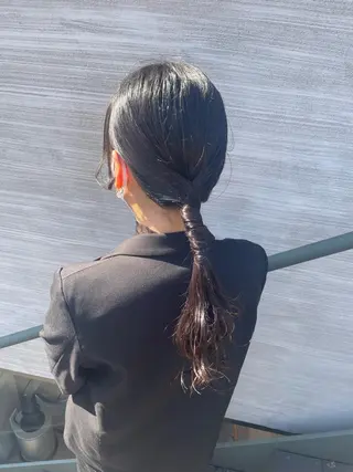 セミロング 韓国風/オシャレ /縮毛矯正/滝口琴未のヘアスタイル