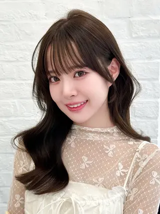セミロング 映える顔まわり/前髪 特化 💗 ユキマのヘアスタイル