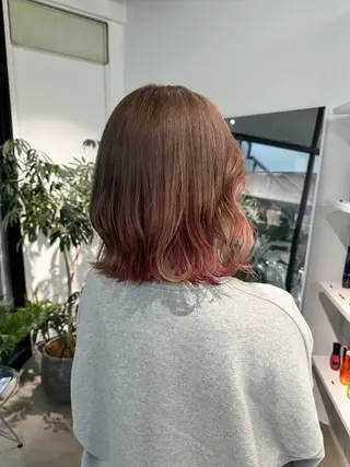 ミディアム カラー Nico所属・ご予約は2月まで！ maho‪🐈🎀のヘアスタイル