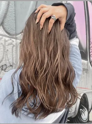 ミディアム カラー パーマ ヘアアレンジ メンズ キッズ grand story/colulu渋谷2号店所属・kotona 🤍miuraのヘアスタイル