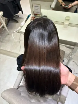 ロング カラー 巻ける縮毛矯正 Sachi🐰のヘアスタイル