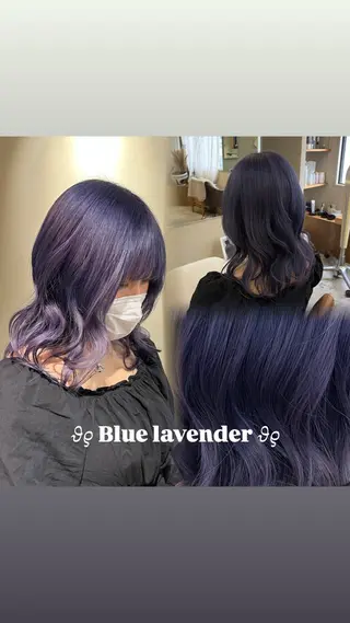 ミディアム カラー 🌼花屋併設🌼 木下奈々望のヘアスタイル