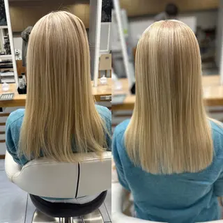 ロング パーマ 髪質改善/縮毛矯正 /ブリーチ矯正/岡部のヘアスタイル