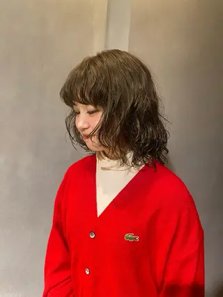 カラー ブリーチカラー ／ボブ　ユミのヘアスタイル