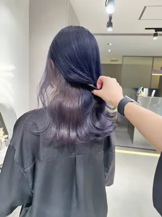 ロング カラー ヘアアレンジ GO TODAY SHARE SALON 原宿本店所属・ブリーチ/ハイトーン 艶カラー/ユリナのヘアスタイル