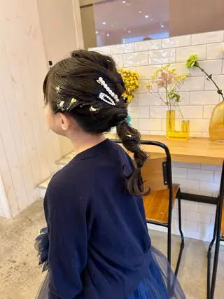 ヘアアレンジ キッズ ヒロミ/アレンジ/ アンニュイ/透け感のヘアスタイル